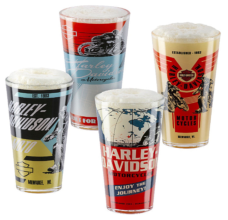 H-D 4 Pint Glass Set - Harley Davidson of Quantico