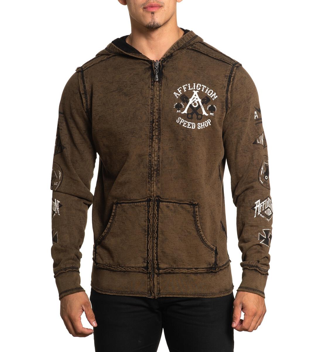 Affliction AC Roadway Spade Reversible Zip-up - Harley Davidson of Quantico