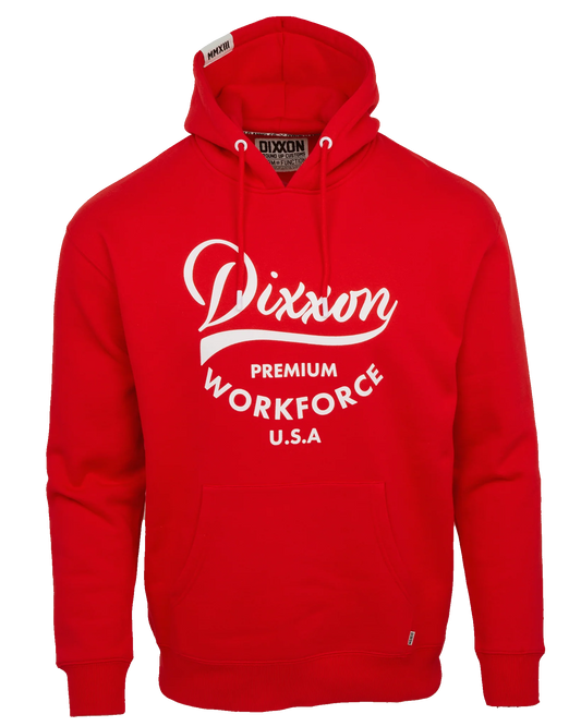 Workforce Pullover Hoodie Red by Dixxon Flannel Co.