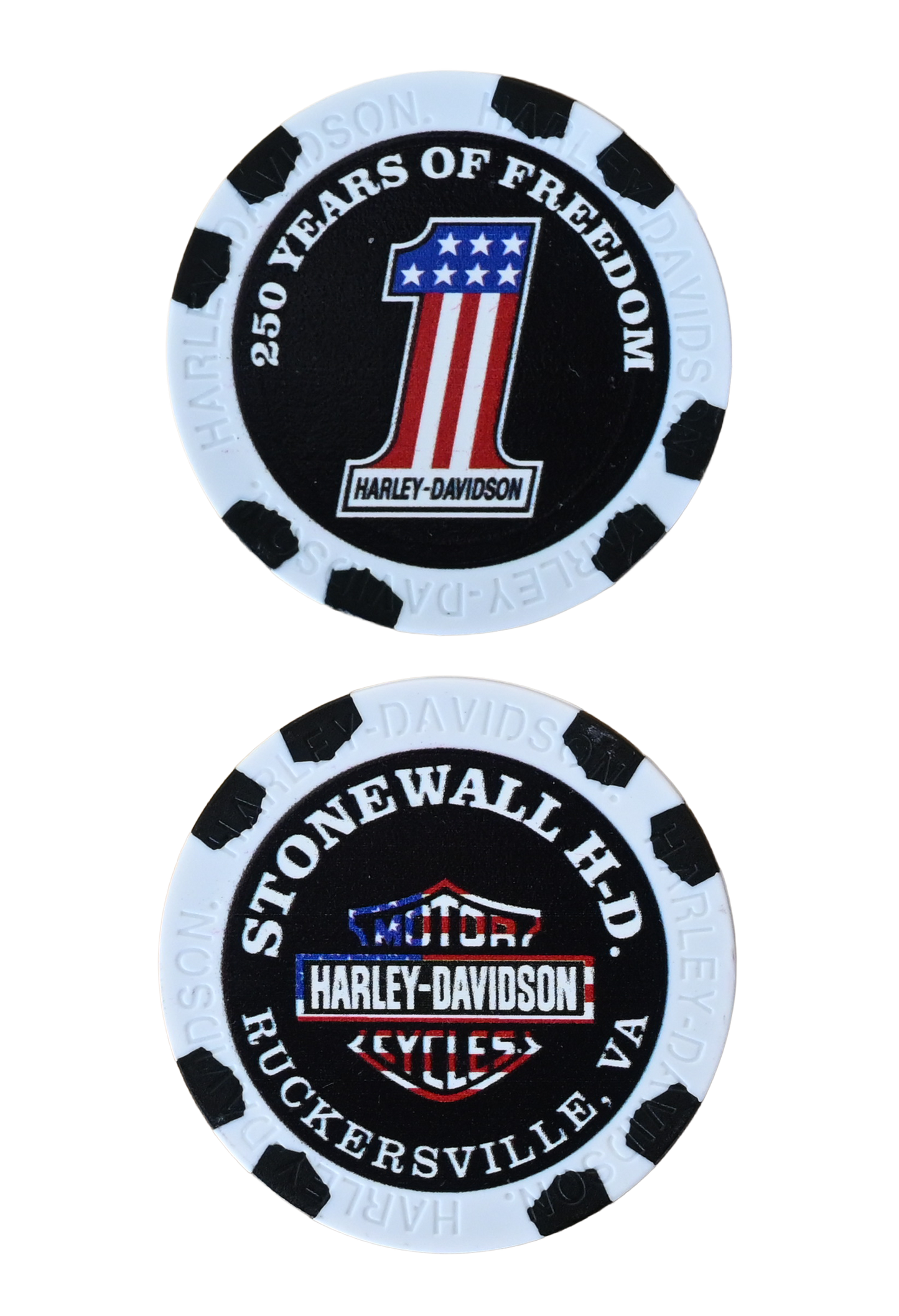 3 pack of Custom Americana Poker Chips