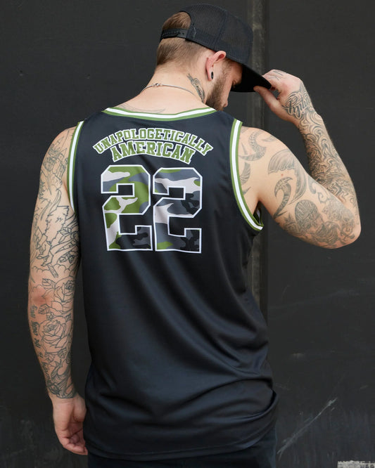 Unapologetically American Jersey - Black & Camo