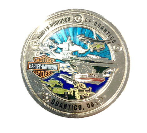 H-DQ Custom Challenge Coin - Harley Davidson of Quantico