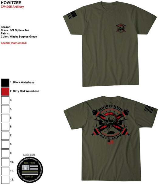 Howitzer Artillery T-Shirt - Harley Davidson of Quantico